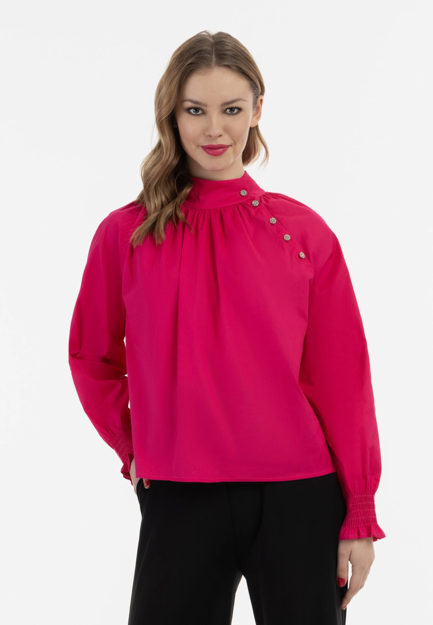 Faina Overhemden Blouse Dames Pink 4 Faina Overhemden Blouse Dames Pink - Image 2