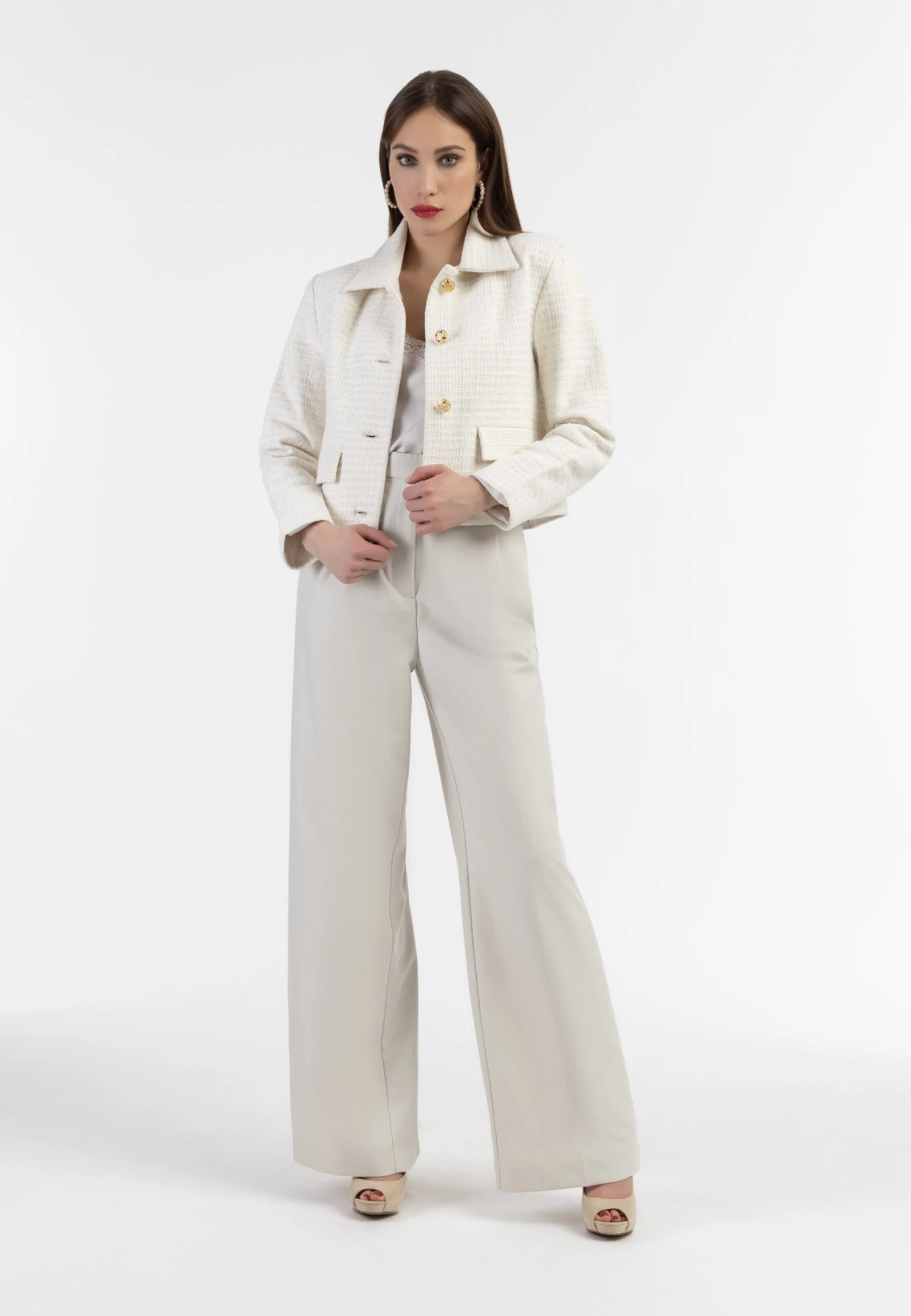 Faina Tussenjassen Tussenjas Dames Wolwit 6 Faina Tussenjassen Tussenjas Dames Wolwit - Image 4