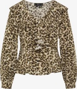 Faina Blouseshirts Blouse Dames Groen / Kaki