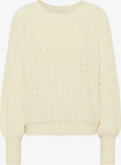 Faina Fijngebreide Truien Trui Tylin Dames Wolwit