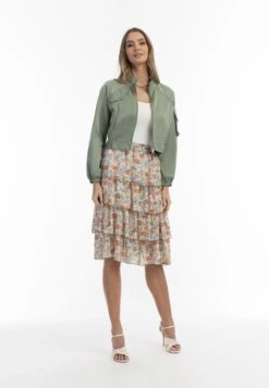 Faina Tussenjassen Tussenjas Dames Olijfgroen -Faina Verkoop 9b2d74425890c1bd8d8d97240fb78d08