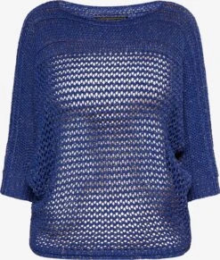 Faina Fijngebreide Truien Trui Dames Marine