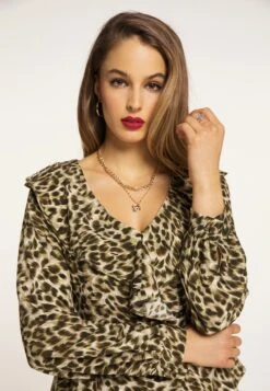 Faina Blouseshirts Blouse Dames Groen / Kaki -Faina Verkoop a7b1bf67e75d1f34e173ea2da968f45f