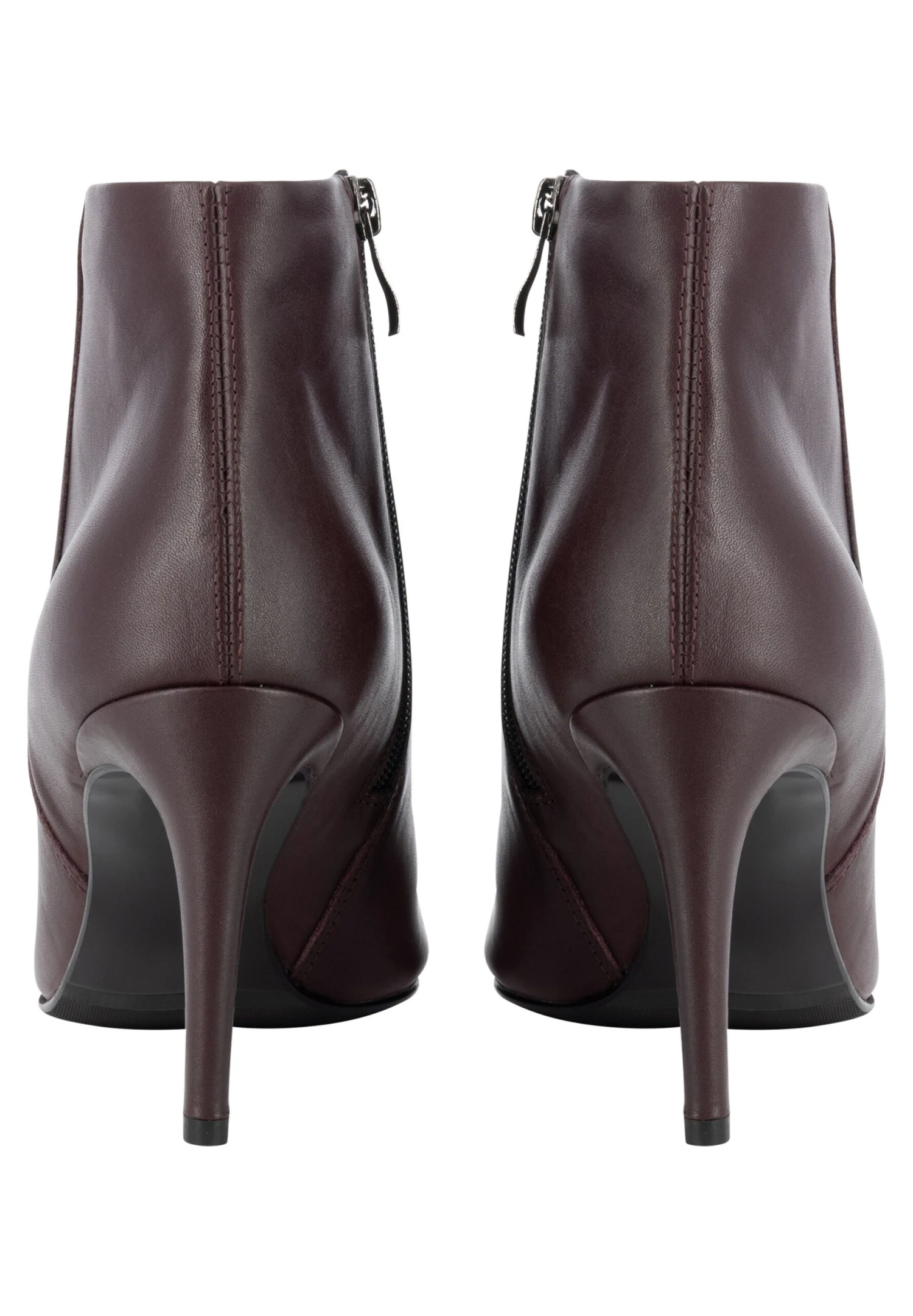 Faina Enkellaarsjes Met Hoge Hak - Dunkelllila 5 Faina Enkellaarsjes Met Hoge Hak - Dunkelllila - Image 3