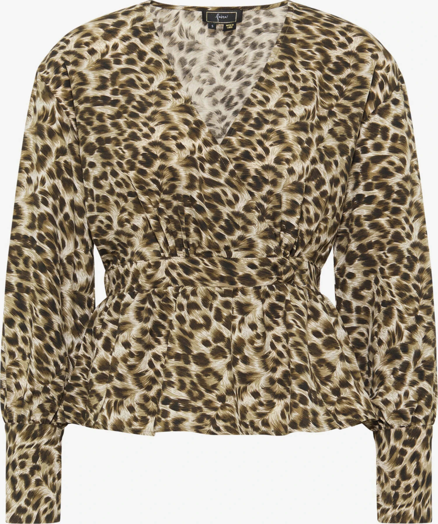 Faina Blouseshirts Blouse Dames Donkergroen 3 Faina Blouseshirts Blouse Dames Donkergroen