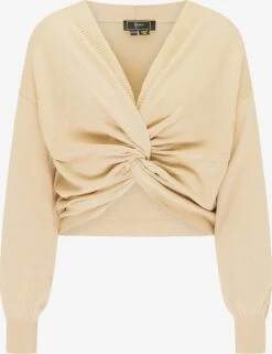 Faina Fijngebreide Truien Trui Dames Champagne