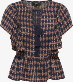 Faina Kanten Blouses Blouse Dames Marine