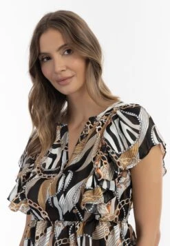 Faina Blouses Met Korte Mouw Blouse Dames Zwart 11 Faina Blouses Met Korte Mouw Blouse Dames Zwart -Faina Verkoop bbe71938ca980234f786120053eef2a9