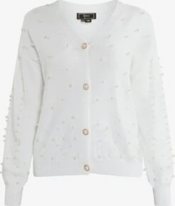 Faina Vesten Gebreid Vest Dames Wit / Parelwit