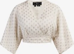 Faina Blouses Met Korte Mouw Blouse Minya Dames Wolwit