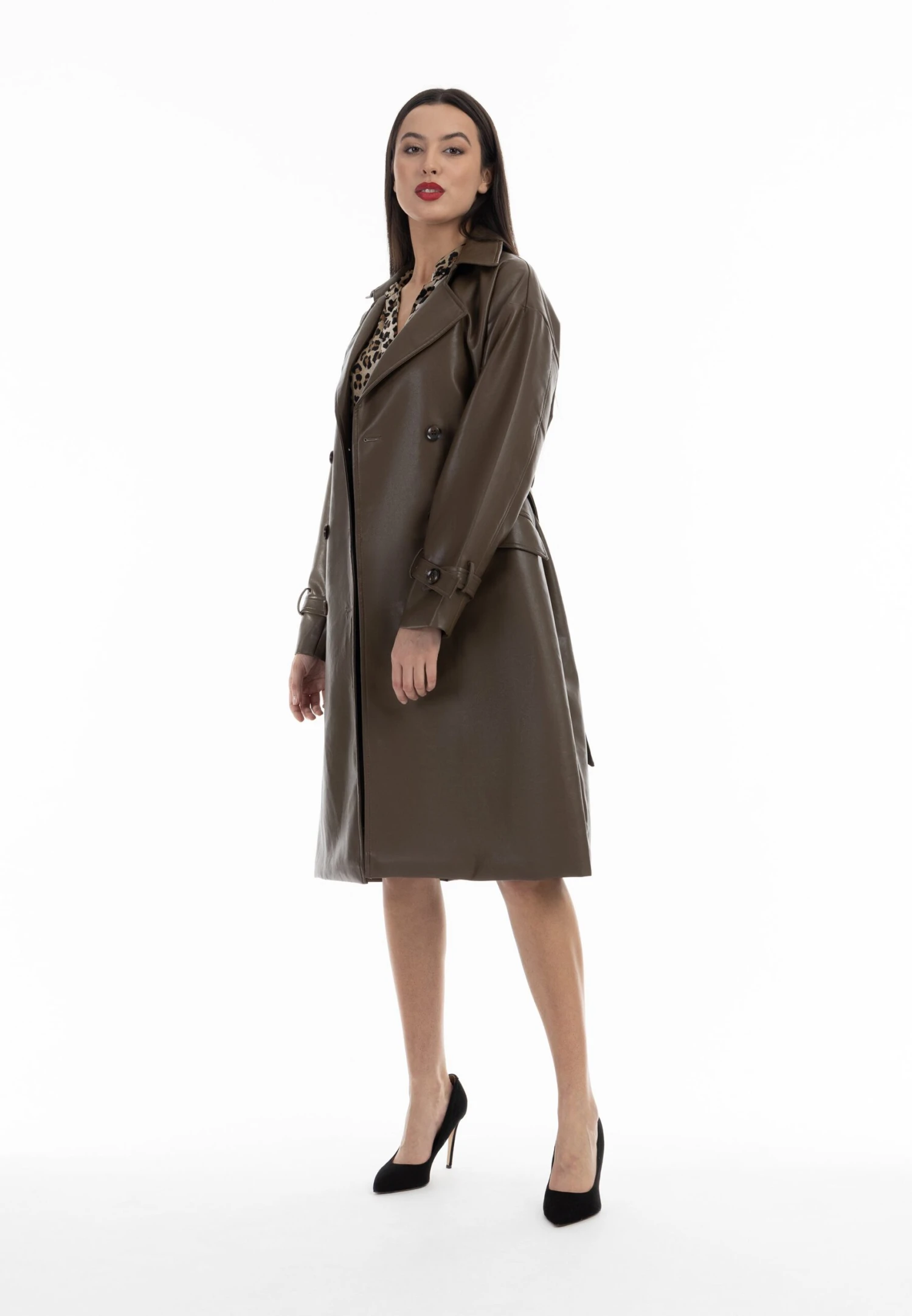 Faina Trenchcoat - Schokolade 4 Faina Trenchcoat - Schokolade - Image 2