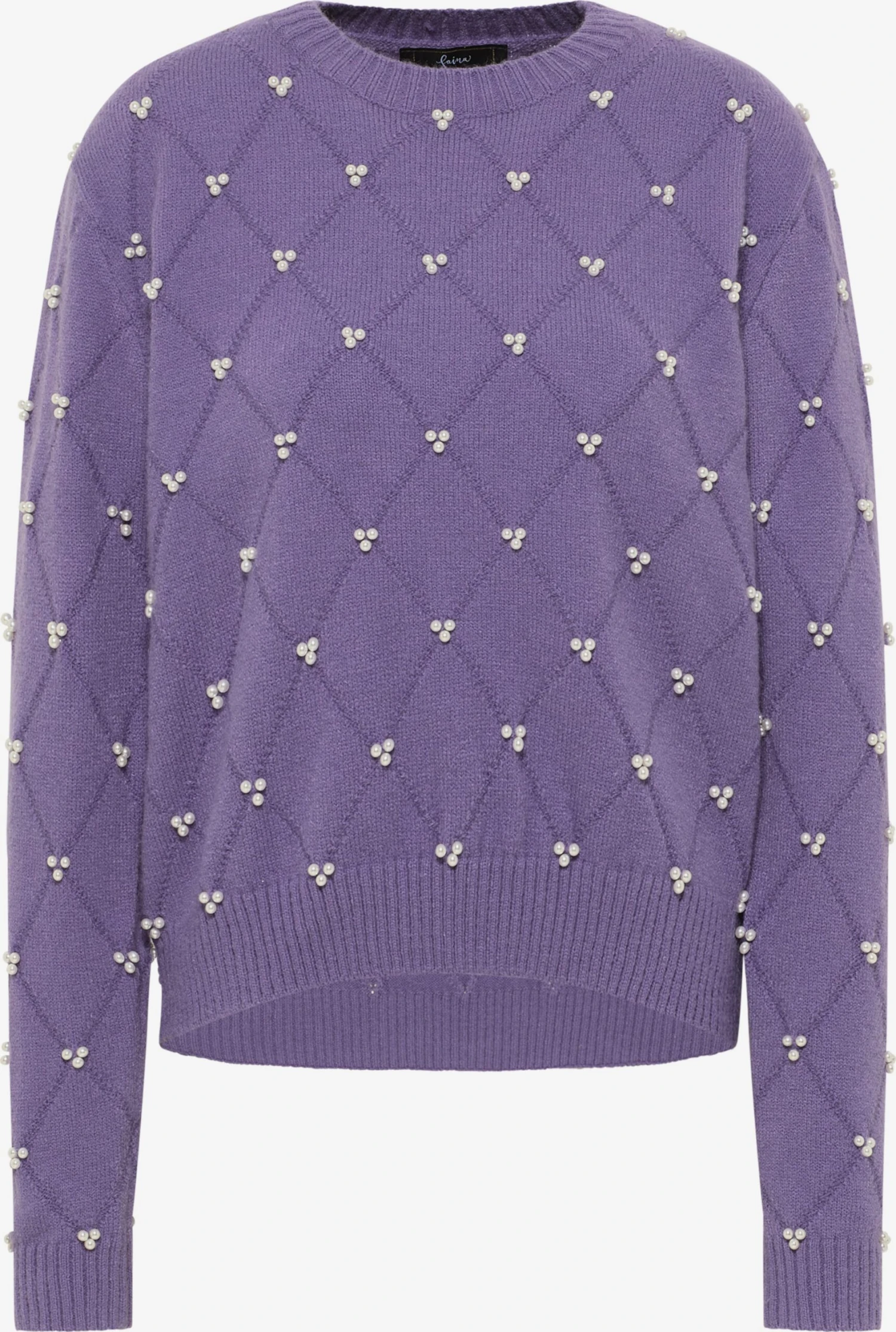 Faina Fijngebreide Truien Trui Tylin Dames Donkerlila 3 Faina Fijngebreide Truien Trui Tylin Dames Donkerlila