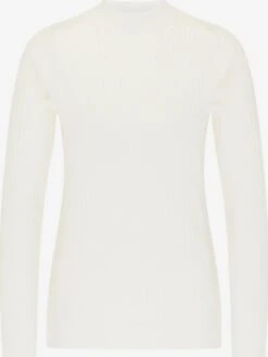 Faina Fijngebreide Truien Trui Dames Wit