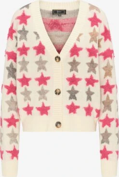 Faina Vesten Gebreid Vest Dames Natuurwit