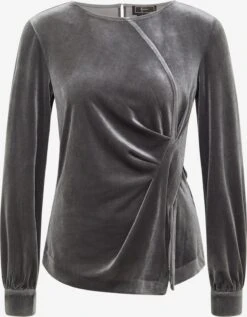 Faina Blouseshirts Blouse Dames Donkergrijs