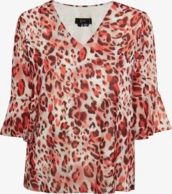 Faina Blouses Met Korte Mouw Blouse Dames Bourgogne / Lichtrood