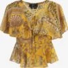 Faina Blouses Met Korte Mouw Blouse Dames Geel 2 Faina Blouses Met Korte Mouw Blouse Dames Geel -Faina Verkoop d2930a6b8ccb18b074c1cb9b05048fa7