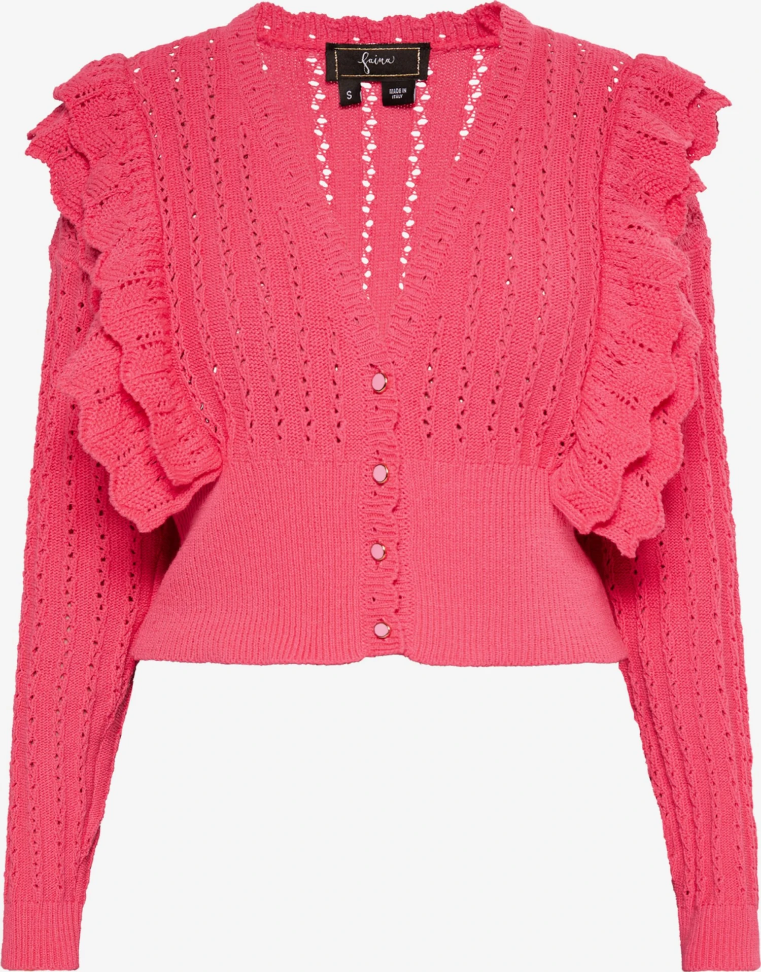 Faina Vesten Gebreid Vest Dames Pitaja Roze 3 Faina Vesten Gebreid Vest Dames Pitaja Roze