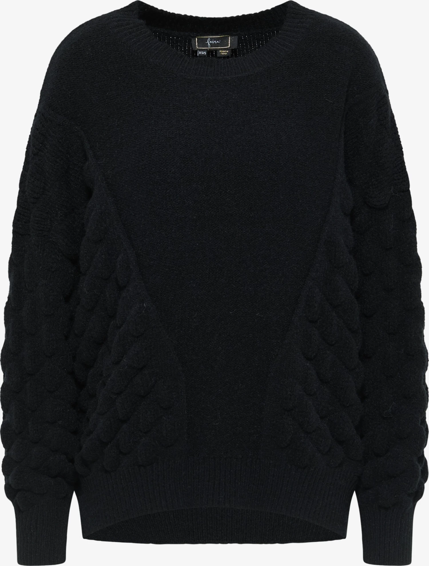 Faina Oversized Truien Oversized Trui Dames Zwart 3 Faina Oversized Truien Oversized Trui Dames Zwart