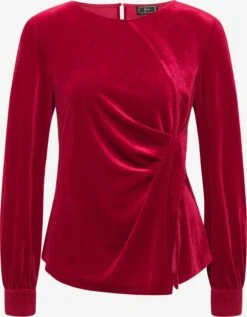 Faina Blouseshirts Blouse Dames Donkerrood