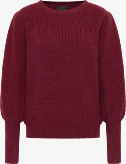 Faina Fijngebreide Truien Trui Tylin Dames Wijnrood