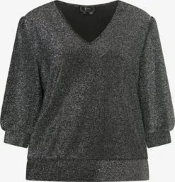 Faina Blouses Met Korte Mouw Blouse Dames Zilver