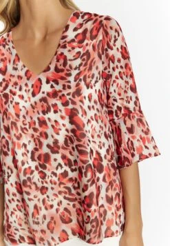 Faina Blouses Met Korte Mouw Blouse Dames Bourgogne / Lichtrood 11 Faina Blouses Met Korte Mouw Blouse Dames Bourgogne / Lichtrood -Faina Verkoop e21531e8a1fcc475984369cfe5a0c87a