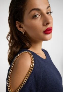 Faina Fijngebreide Truien Trui Tuxe Dames Marine -Faina Verkoop e45a73f4fb793013efc2cd4a9f8547da