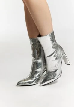 Faina Paino - Enkellaarsjes Met Hoge Hak - Silber