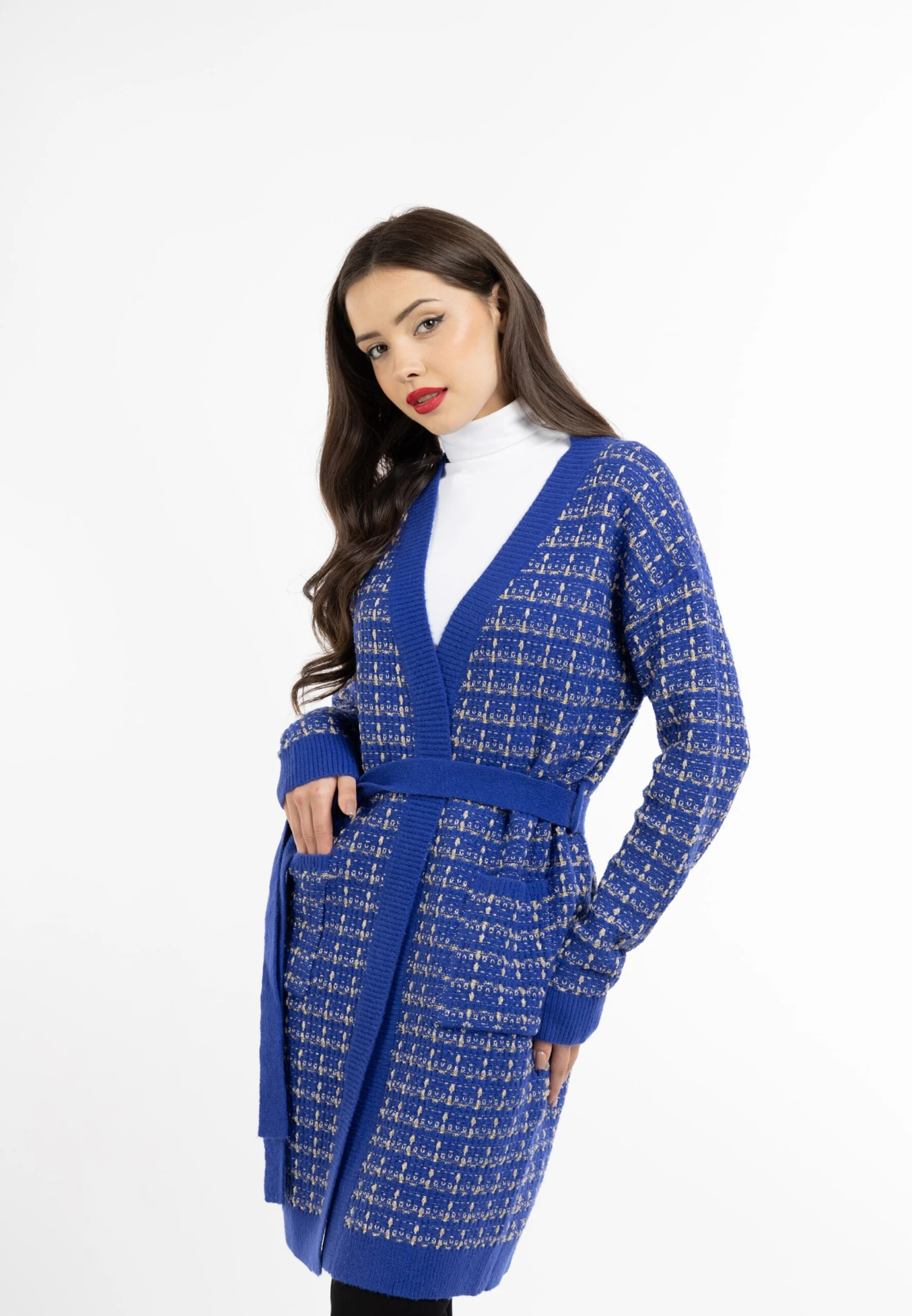 Faina Vesten Gebreid Vest Koosh Dames Donkerblauw 4 Faina Vesten Gebreid Vest Koosh Dames Donkerblauw - Image 2