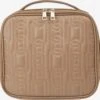 Faina Toilettassen Make Up Tas Dames Donkerbeige