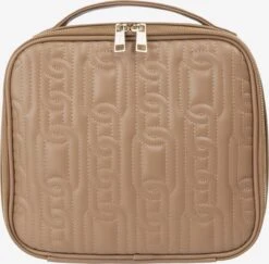 Faina Toilettassen Make Up Tas Dames Donkerbeige