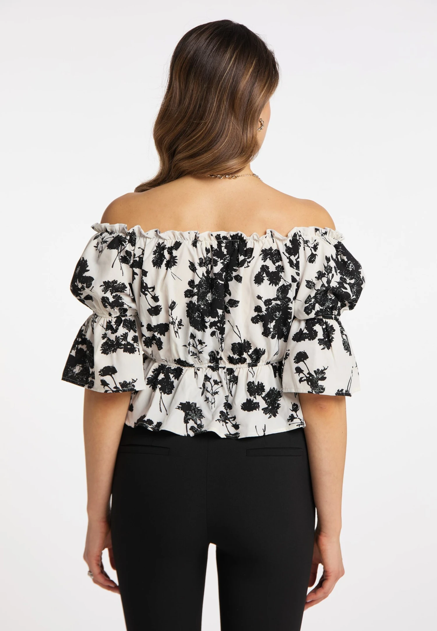 Faina Blouses Met Korte Mouw Blouse Dames Wit 6 Faina Blouses Met Korte Mouw Blouse Dames Wit - Image 4