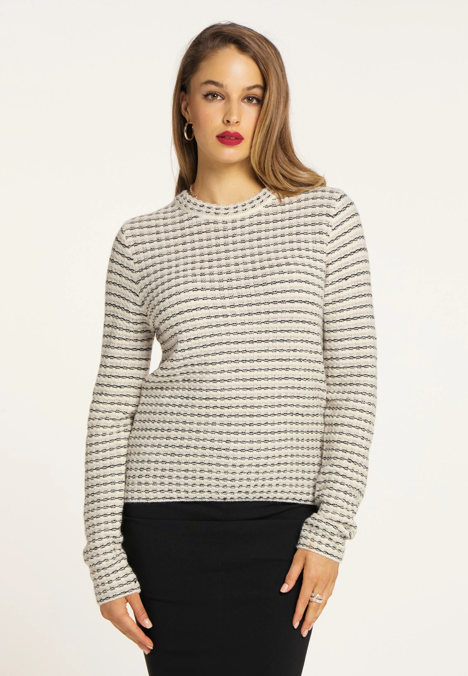 Faina Fijngebreide Truien Trui Dames Gemengde Kleuren 4 Faina Fijngebreide Truien Trui Dames Gemengde Kleuren - Image 2