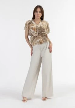 Faina Blouses Met Korte Mouw Blouse Dames Beige / Chamois 10 Faina Blouses Met Korte Mouw Blouse Dames Beige / Chamois -Faina Verkoop ee5d1b0e67fb2b604d114fbd20e596b8