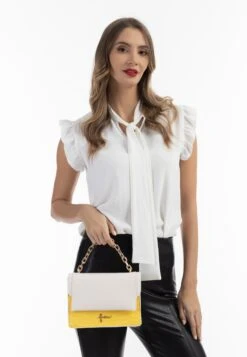 Faina Handtassen Handtas Dames Goudgeel -Faina Verkoop f6f45baa3522bb5870ec80ff7276c5ba