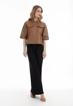 Faina Leren Jassen Tussenjas Dames Cognac 9 Faina Leren Jassen Tussenjas Dames Cognac -Faina Verkoop f90fce9cc6e67c24a8917edc356ae514