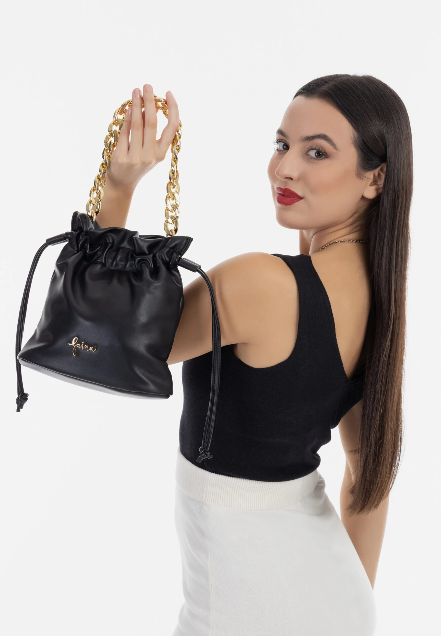 Faina Buideltassen Buideltas Dames Zwart 6 Faina Buideltassen Buideltas Dames Zwart - Image 4