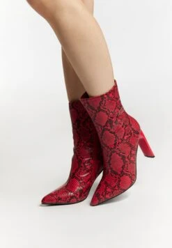 Faina Paino - Enkellaarsjes Met Hoge Hak - Rot